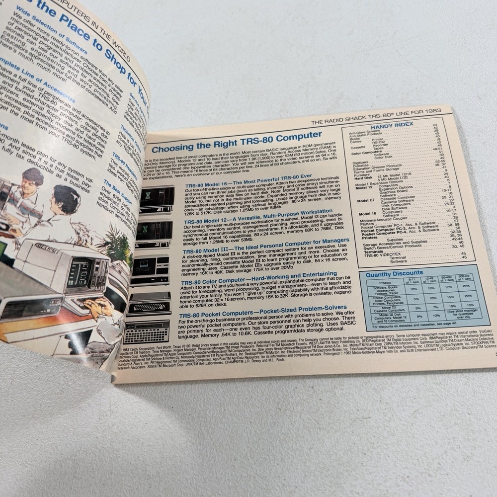 Vintage 1983 RADIO SHACK TRS-80 Microcomputer Catalog RSC-9 Computer - Picture 3 of 8